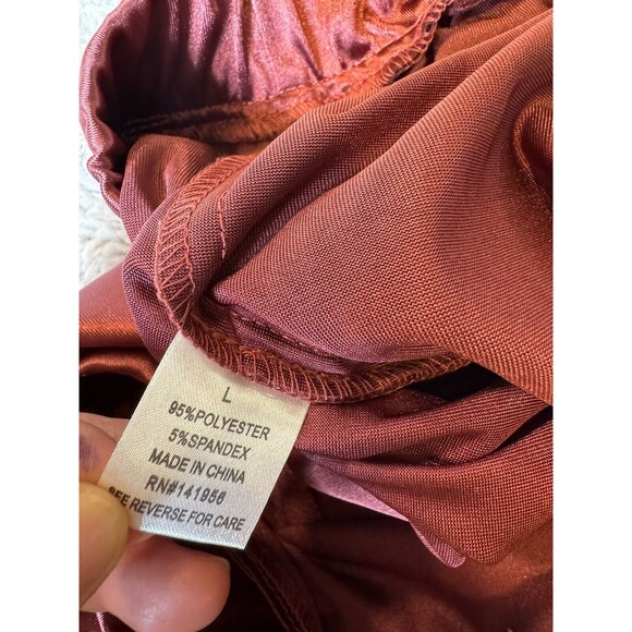 Persaya Brown Satin Cargo Size Large - Picture 7 of 9